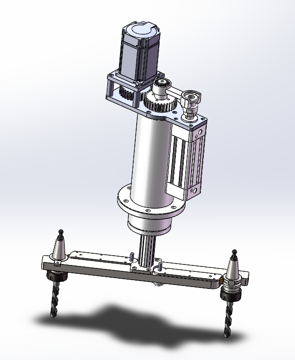 加工中心自动换刀机械手（ATC）结构设计三维SW2019带参+CAD+说明书