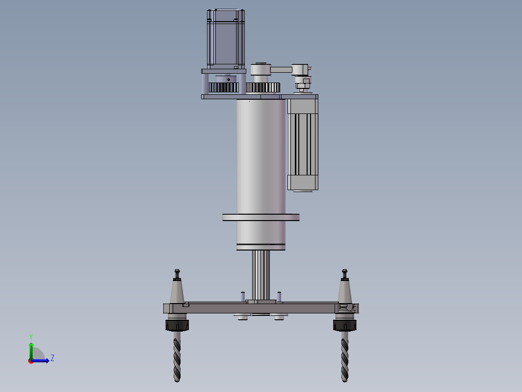 加工中心自动换刀机械手（ATC）结构设计三维SW2019带参+CAD+说明书