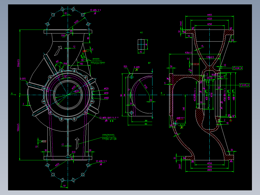泵体水力和泵体图