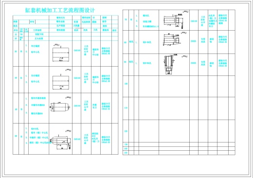 缸套加工工艺及夹具设计+CAD+说明书缩略图
