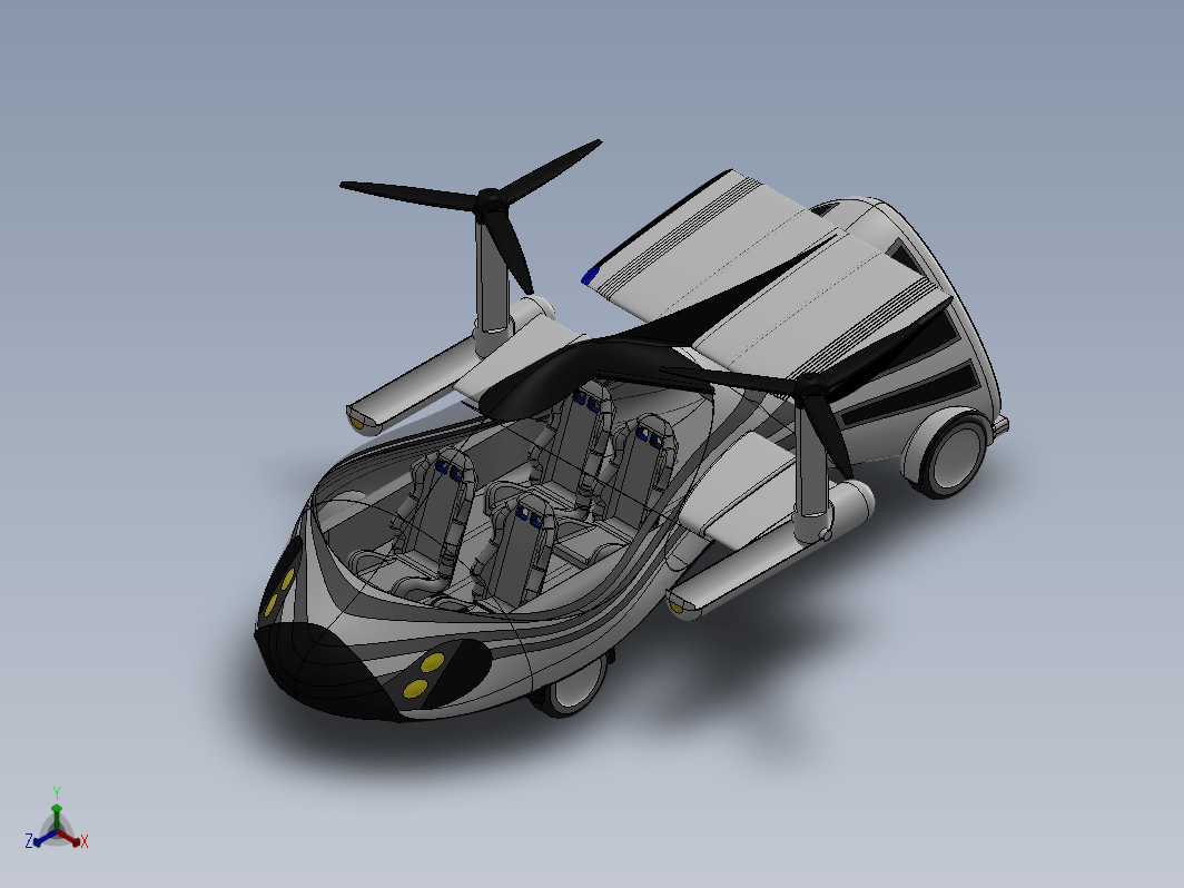 美国TF-X飞行汽车概念设计