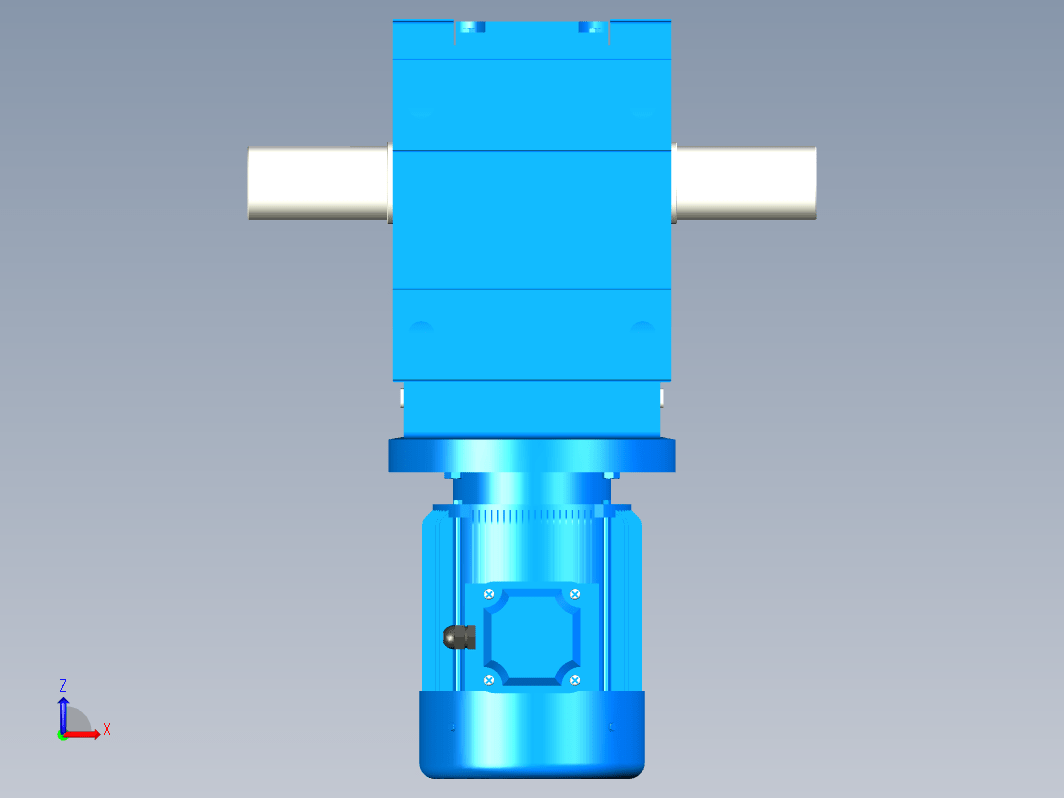 K107底脚轴伸式安装螺旋锥齿轮减速机[K107-Y2.2-8P-99.34-M2-90°-A+B]