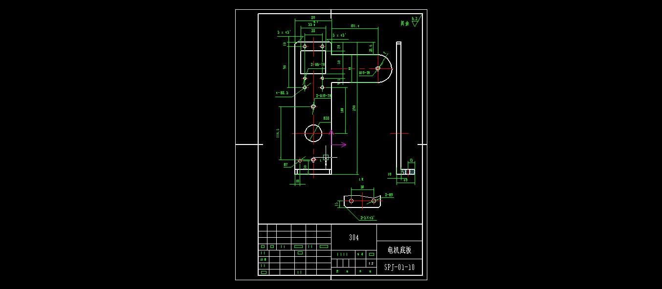 皮带送瓶机CAD