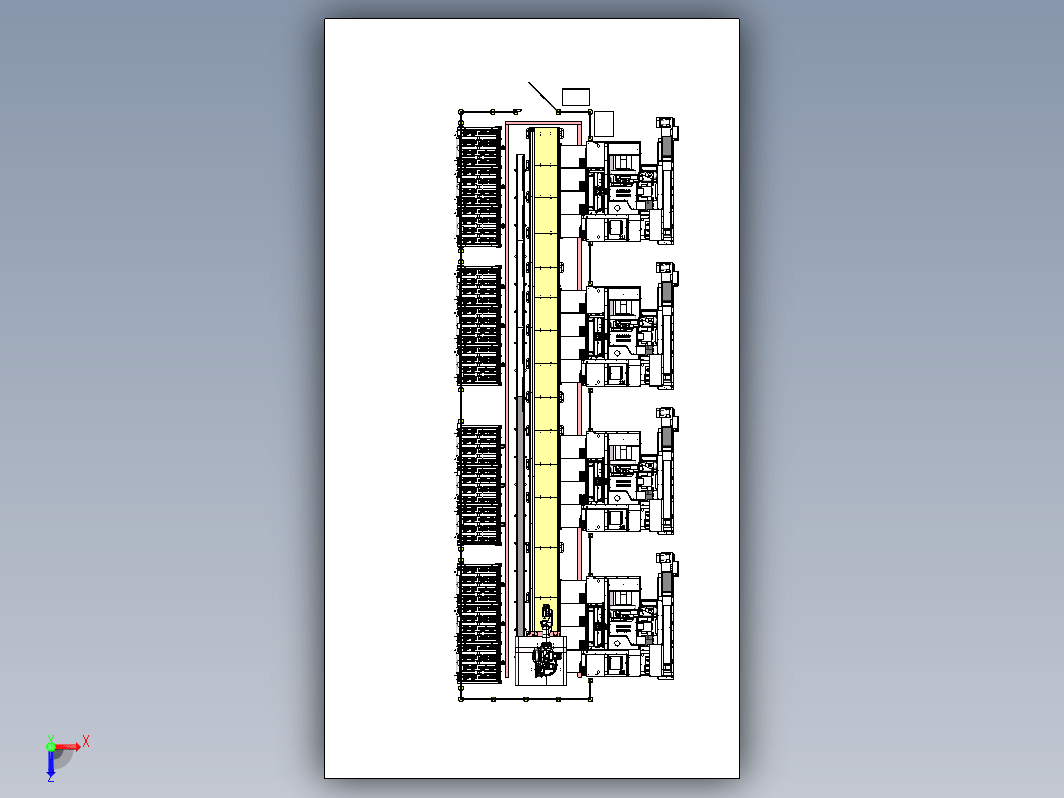 定位推车上料地轨机器手搬运机床上下料