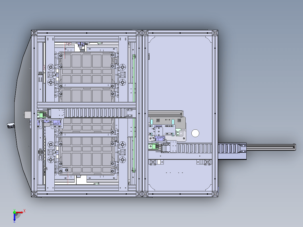 液晶屏幕LAM Loader上料设备，用于tray盘来料取料分离