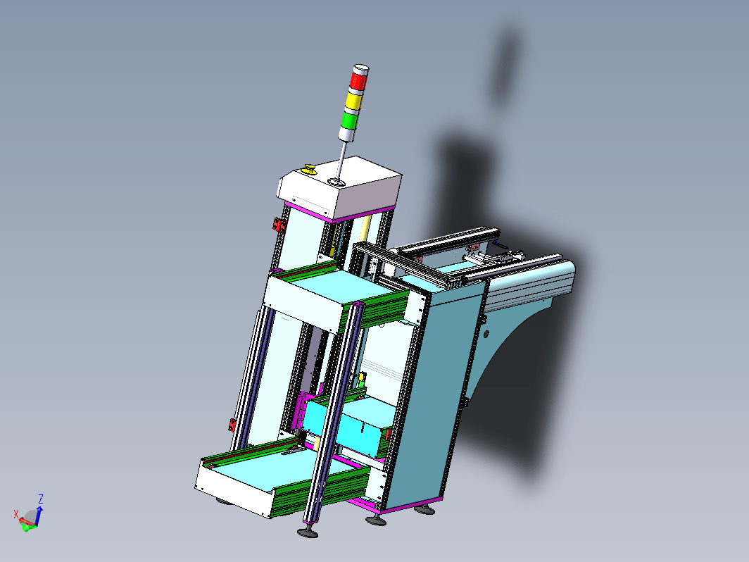 固化炉自动分料机应用于UV胶固化炉