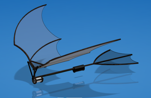 Ornithopter扑翼机线条结构