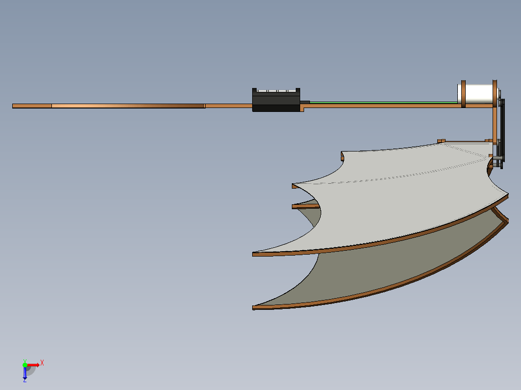 Ornithopter扑翼机线条结构