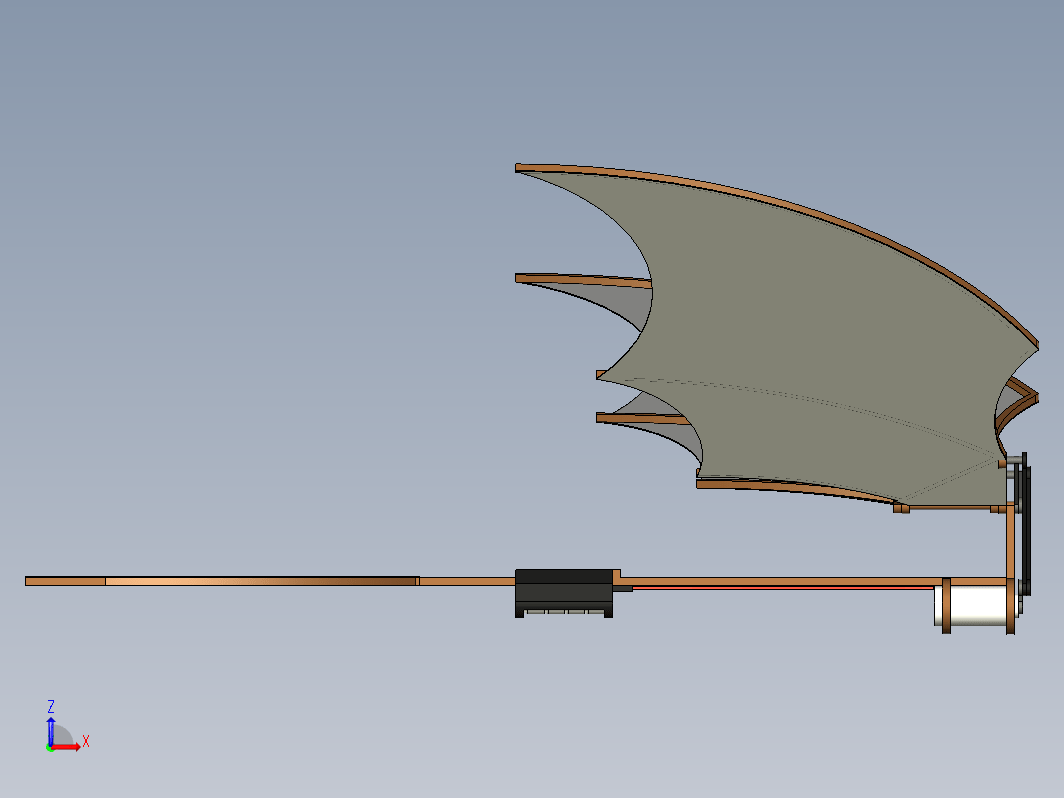 Ornithopter扑翼机线条结构