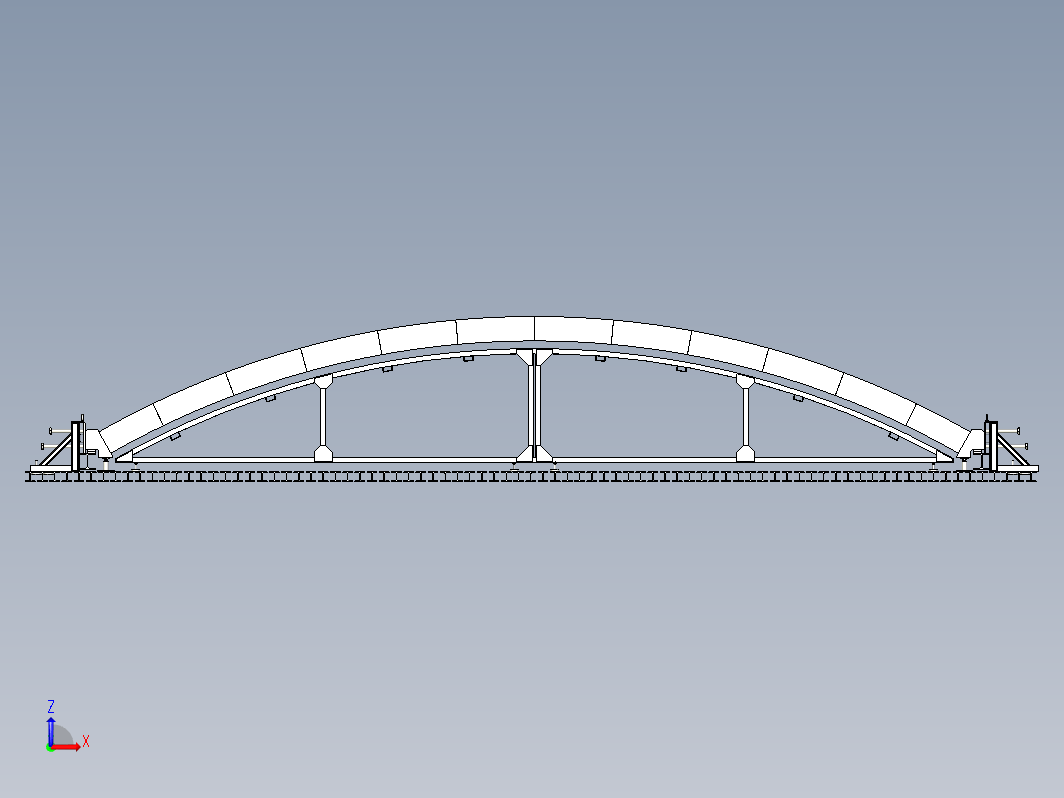 弓形骨架模型