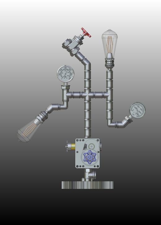 Vintage lamp M1钢管造型灯缩略图