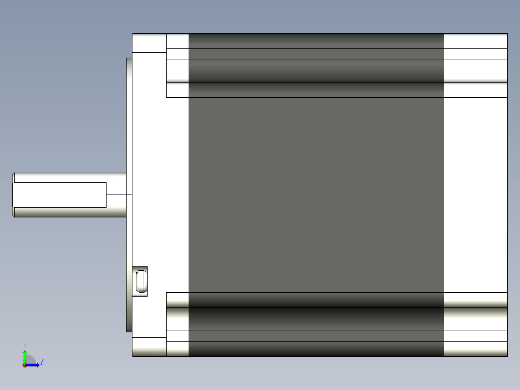 步进电机3D图86J12103-650(Z)