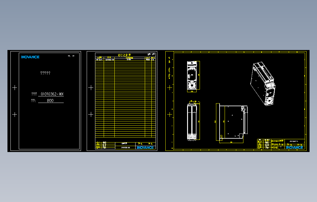 高性能多机传动驱动器_B00(MD810-20M4T45G120+整机外形图)