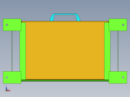 模具工装缓冲架模型设计图缩略图