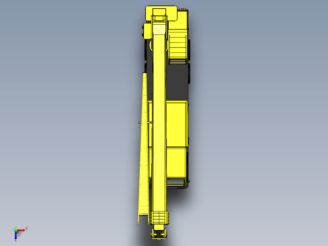 卡车吊车模型3D图 