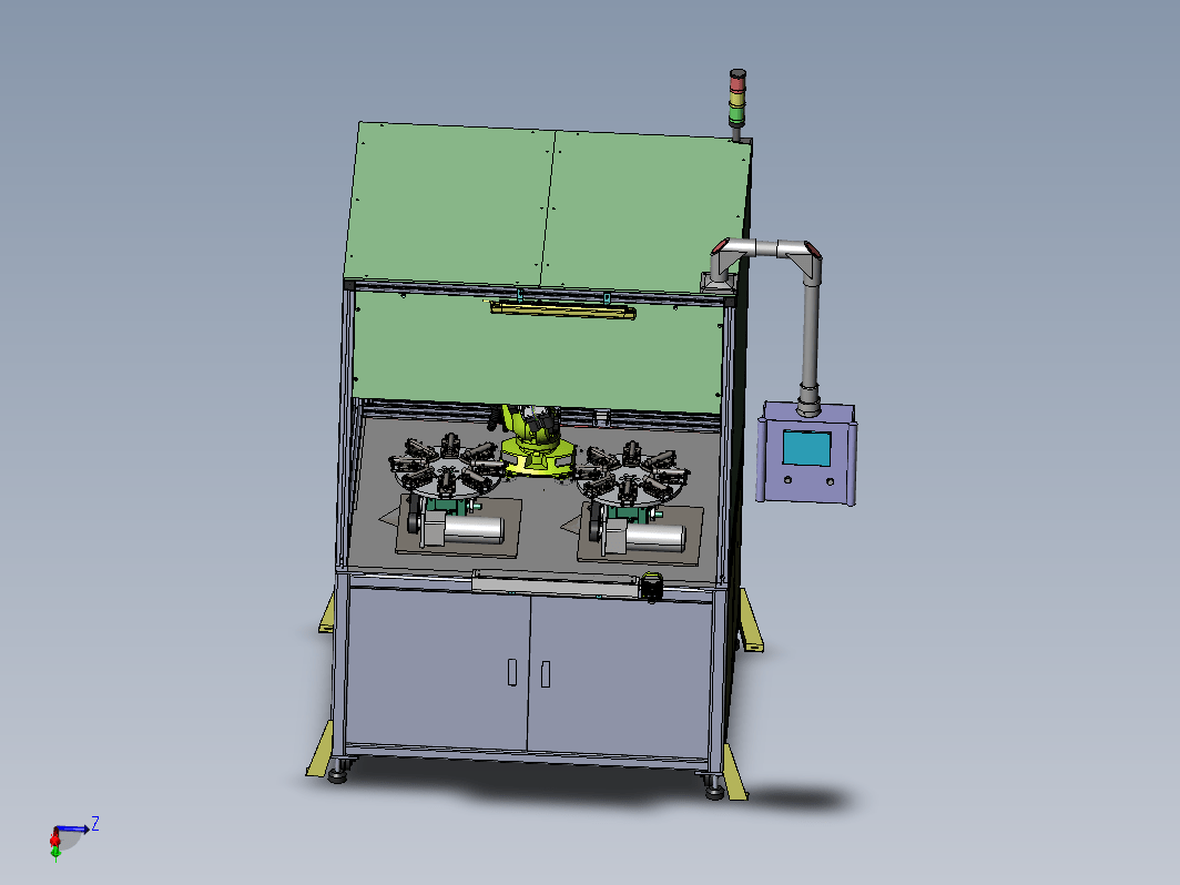 视觉检查机械手作业旋转检测工作台