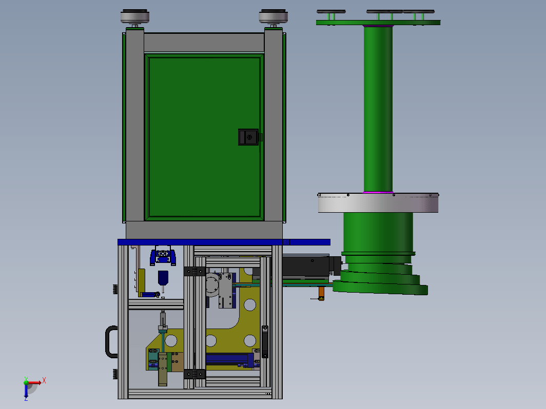 全自动进料插件机3D数模图纸 Solidworks2018设计 附STEP