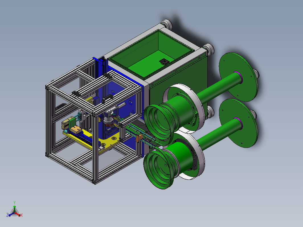 全自动进料插件机3D数模图纸 Solidworks2018设计 附STEP