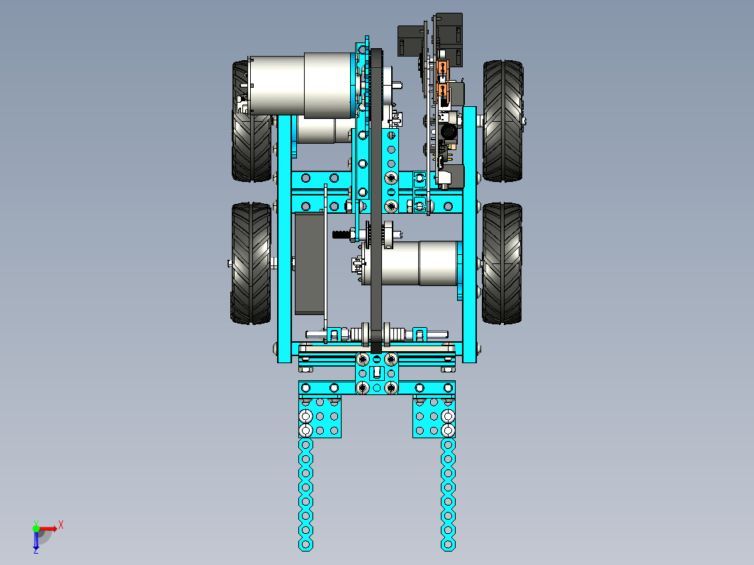 四轮玩具叉车