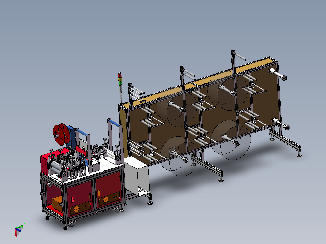 完整的N95口罩机打片机3D