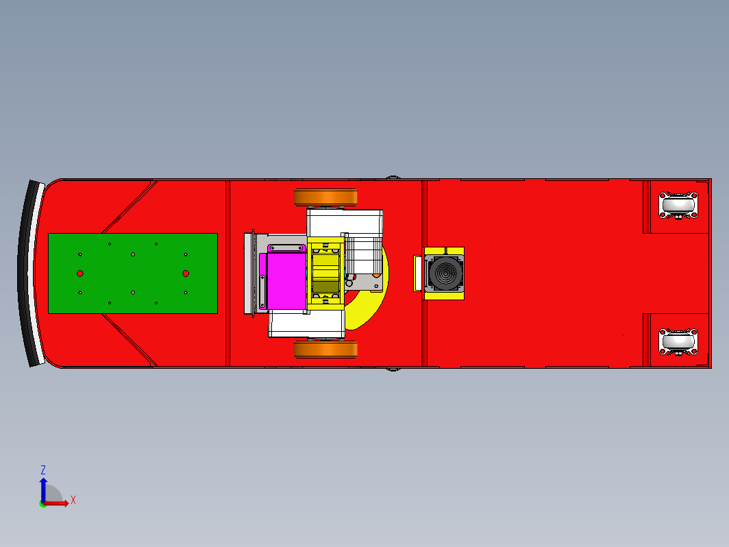 单向潜伏牵引AGV