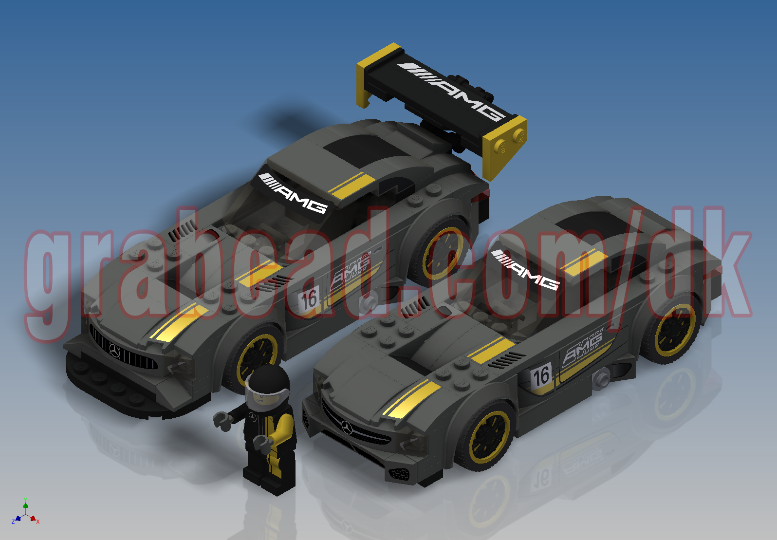 AMG GT3 75877赛车拼装玩具