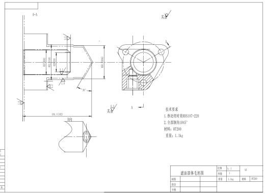 滤油器体零件机械加工规程及工艺装备设计三维SW2013带参+CAD+说明缩略图