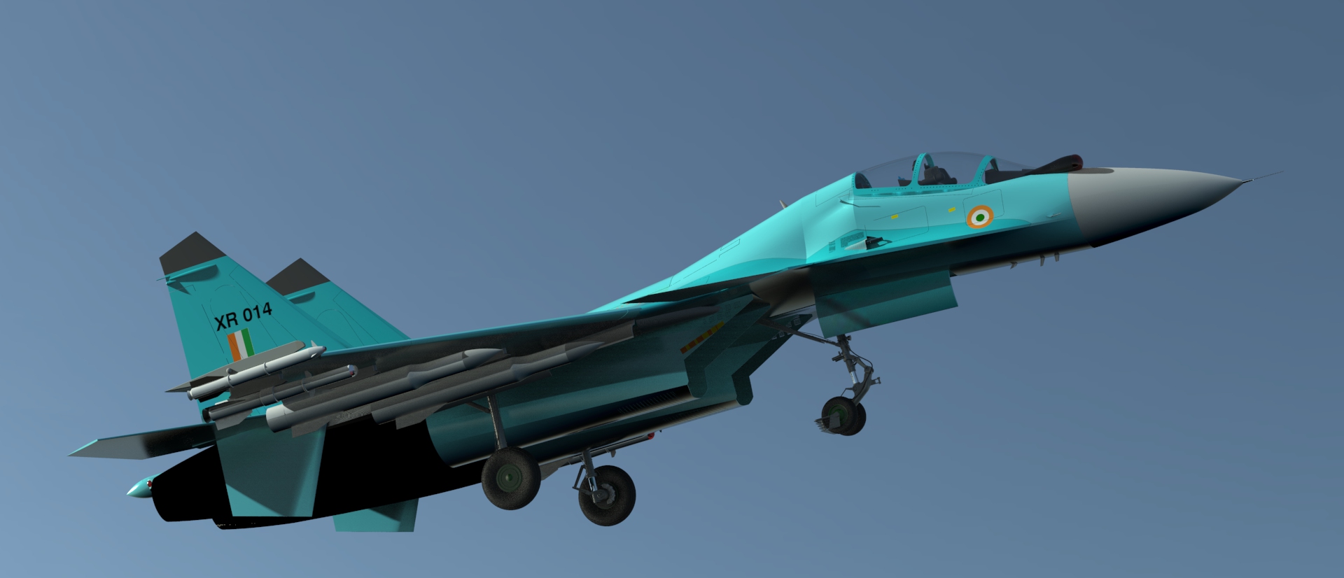 sukhoi-30mki战斗机3D图纸 IGS格式