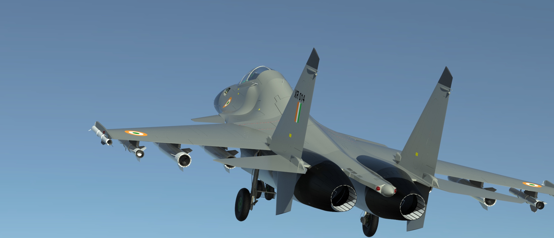 sukhoi-30mki战斗机3D图纸 IGS格式