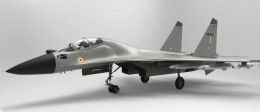 sukhoi-30mki战斗机3D图纸 IGS格式缩略图