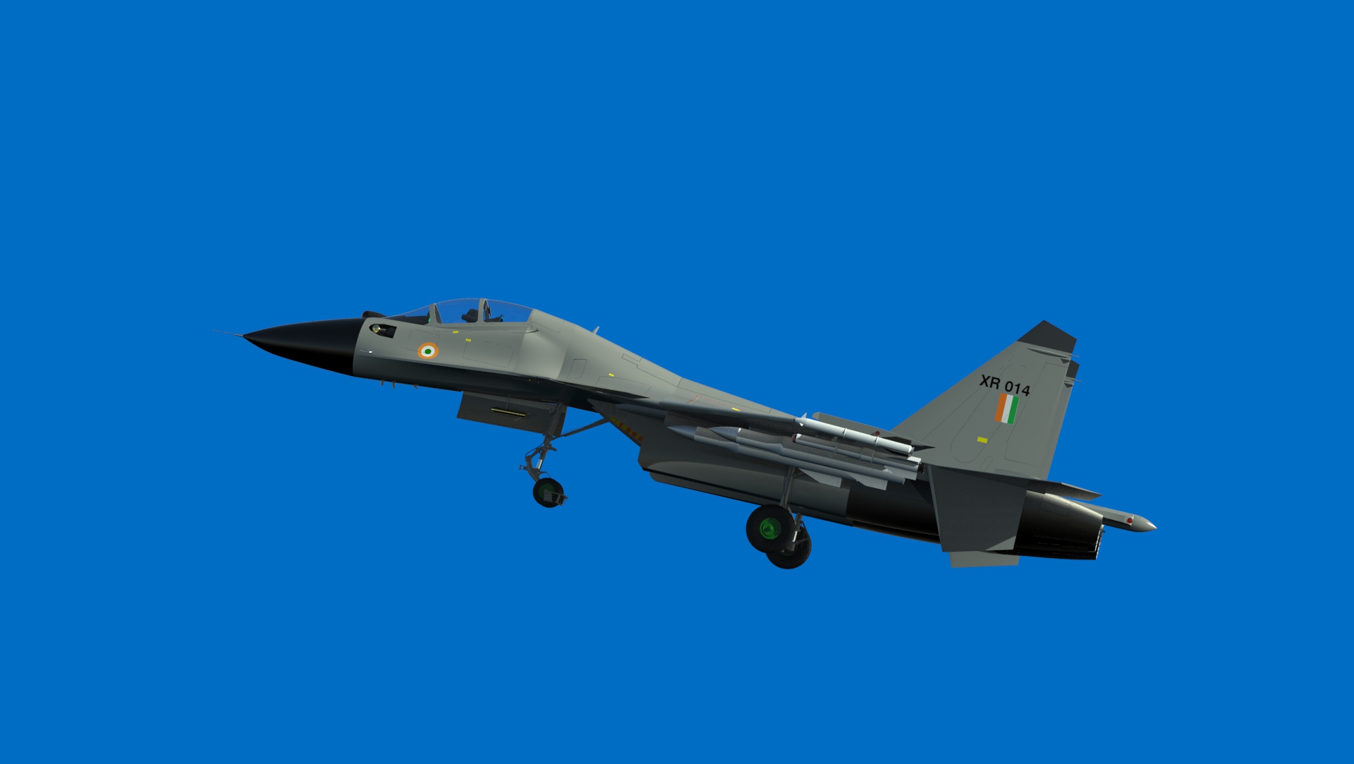 sukhoi-30mki战斗机3D图纸 IGS格式