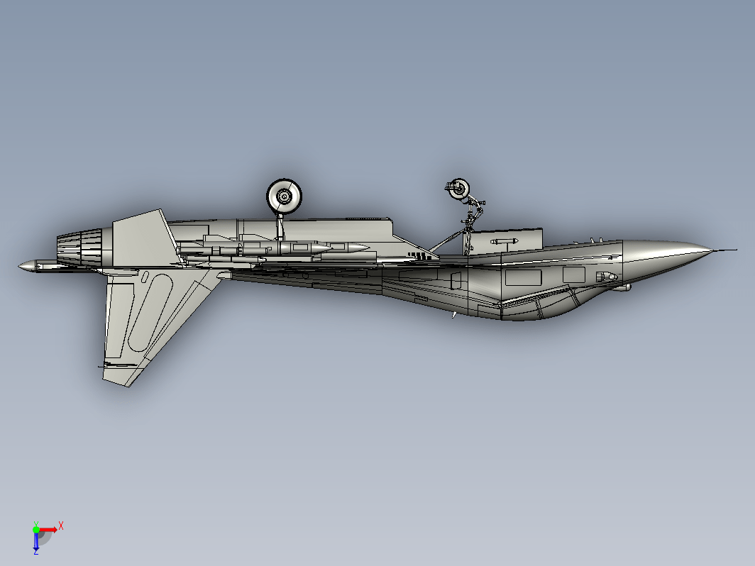 sukhoi-30mki战斗机3D图纸 IGS格式