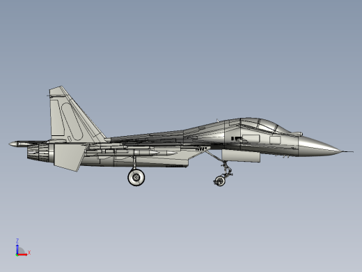 sukhoi-30mki战斗机3D图纸 IGS格式缩略图