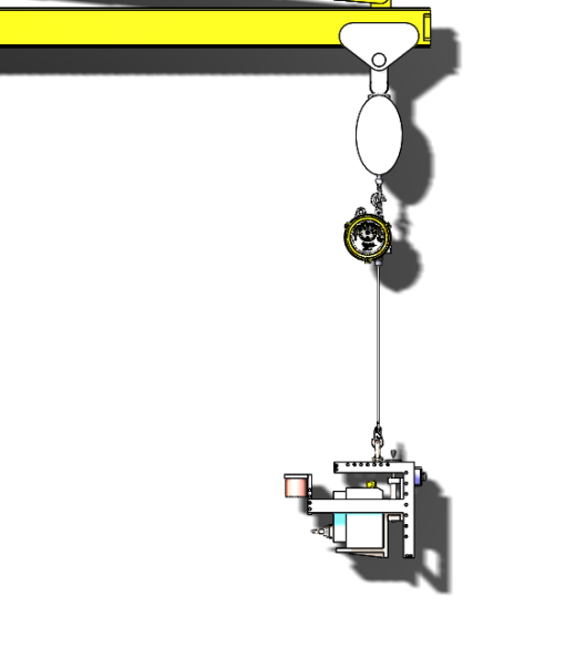 Marking fixture with crane起重机吊臂结构缩略图