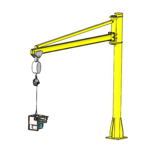 Marking fixture with crane起重机吊臂结构缩略图