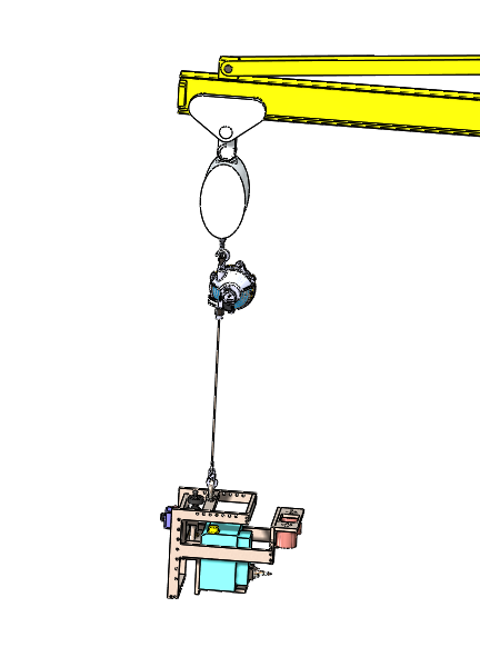 Marking fixture with crane起重机吊臂结构缩略图