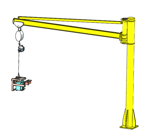 Marking fixture with crane起重机吊臂结构缩略图