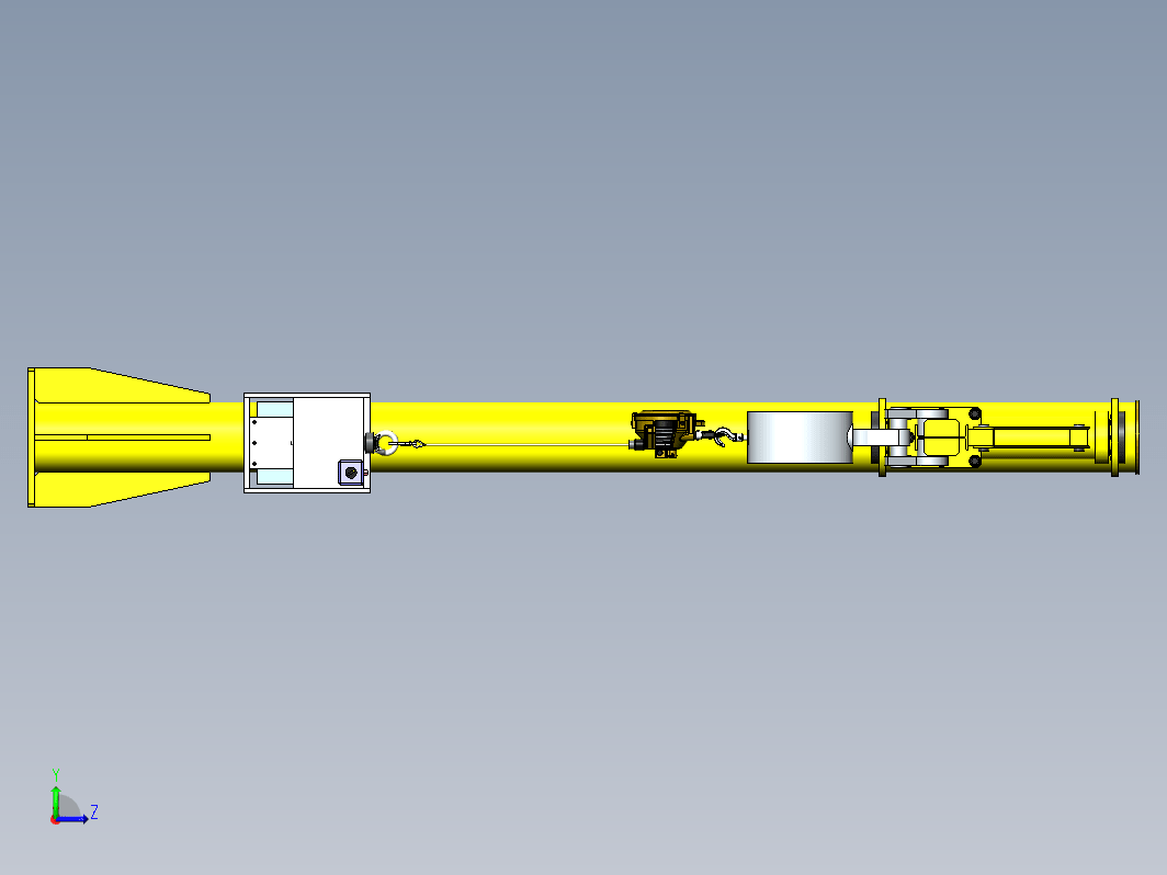 Marking fixture with crane起重机吊臂结构