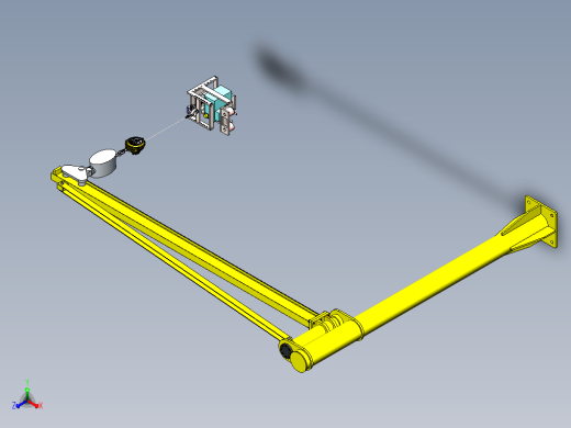 Marking fixture with crane起重机吊臂结构缩略图