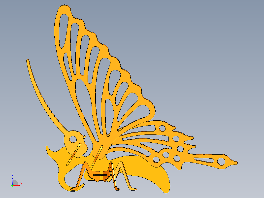 全网最强蝴蝶设计模型系列 (5)