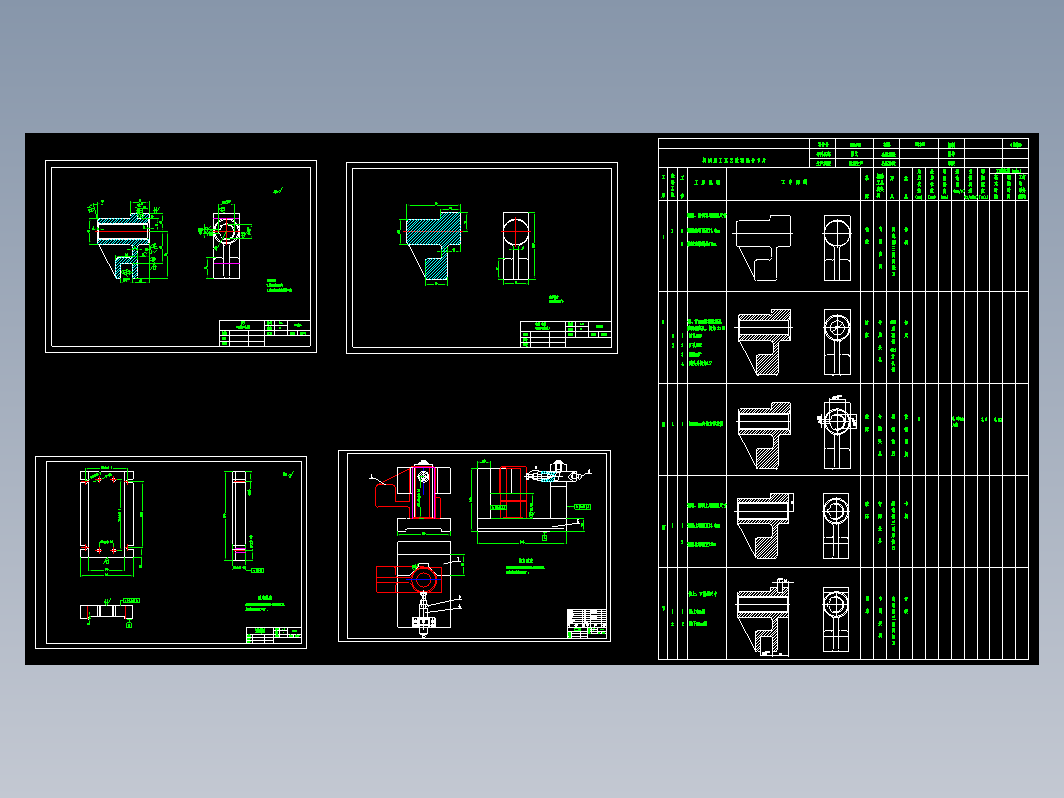 CA6140车床拨叉831005拉花键设计图纸+CAD+说明书