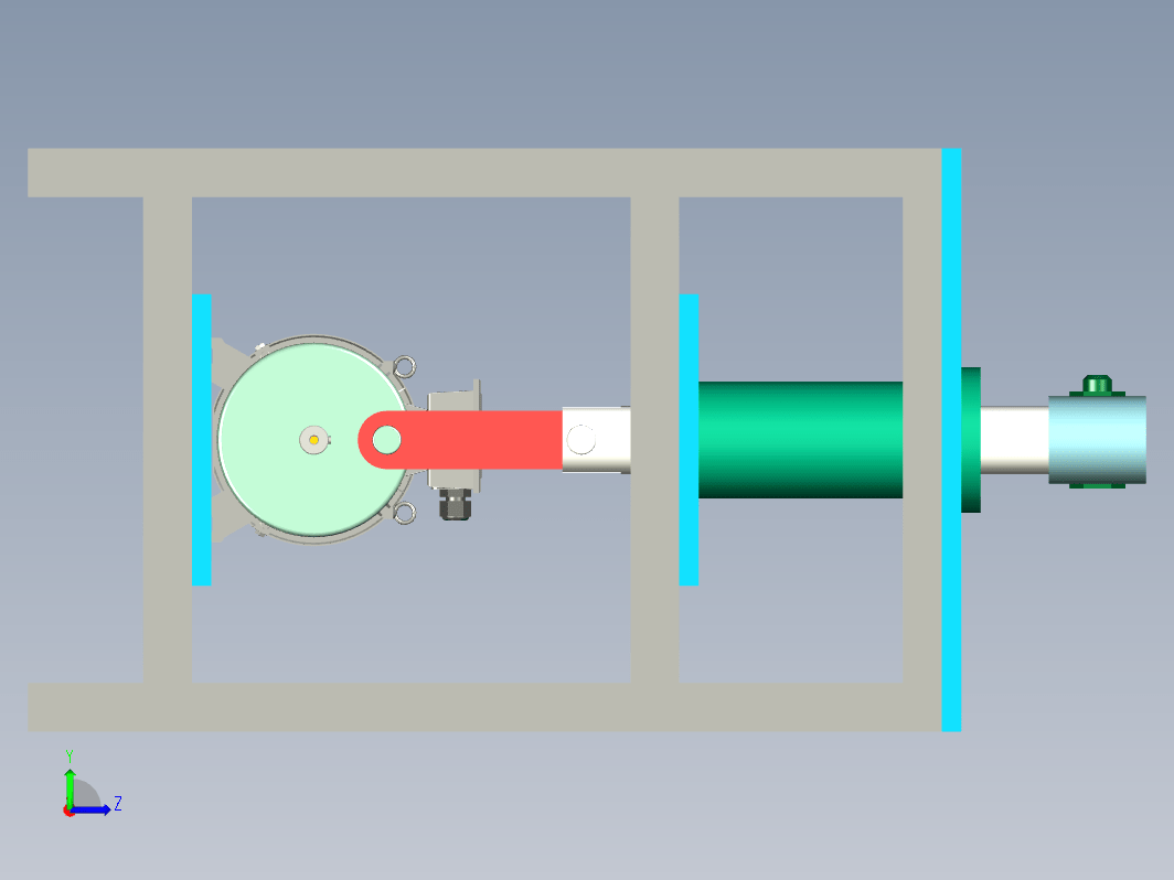 电机铡刀模型三维UG10.0带参