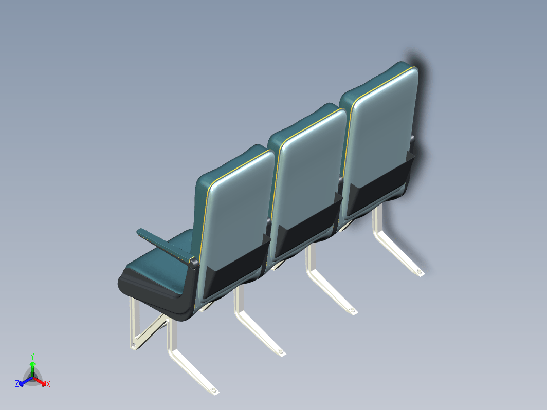 飞机 座椅 aircraft-seat-2 F3D STP