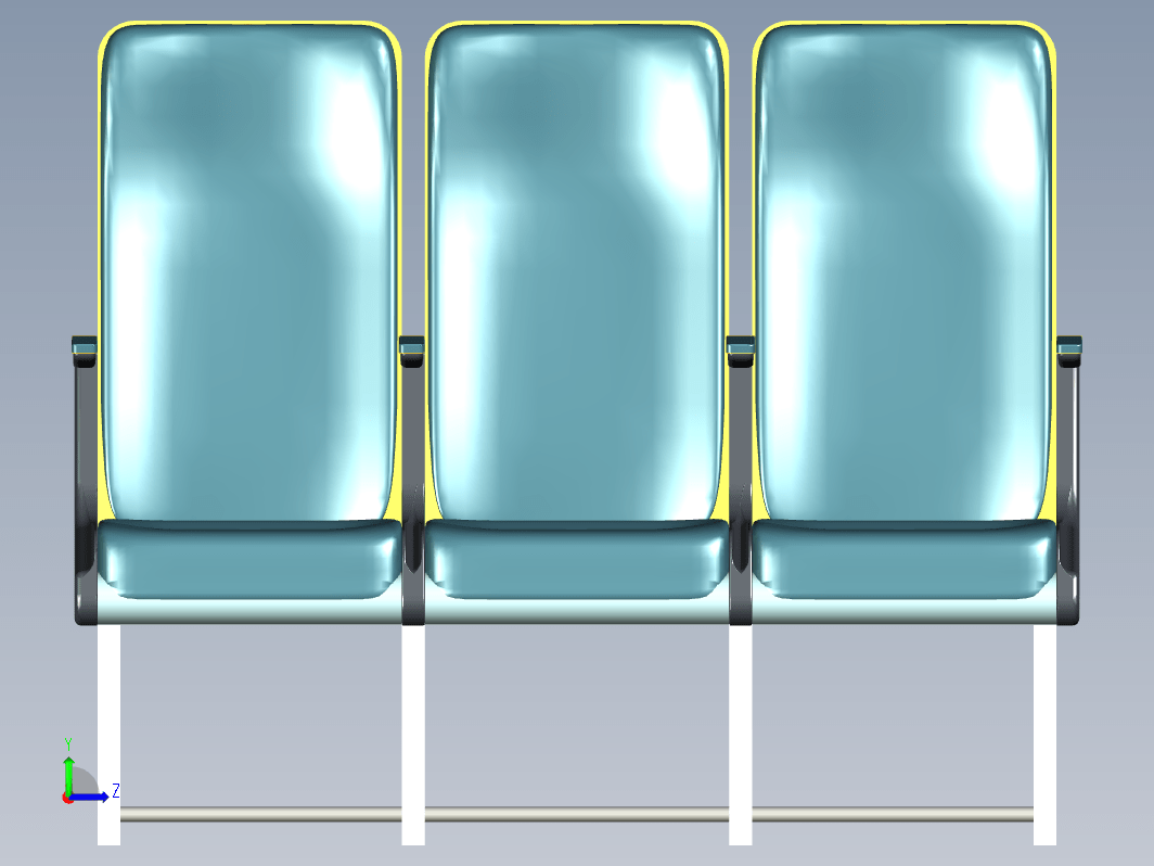 飞机 座椅 aircraft-seat-2 F3D STP