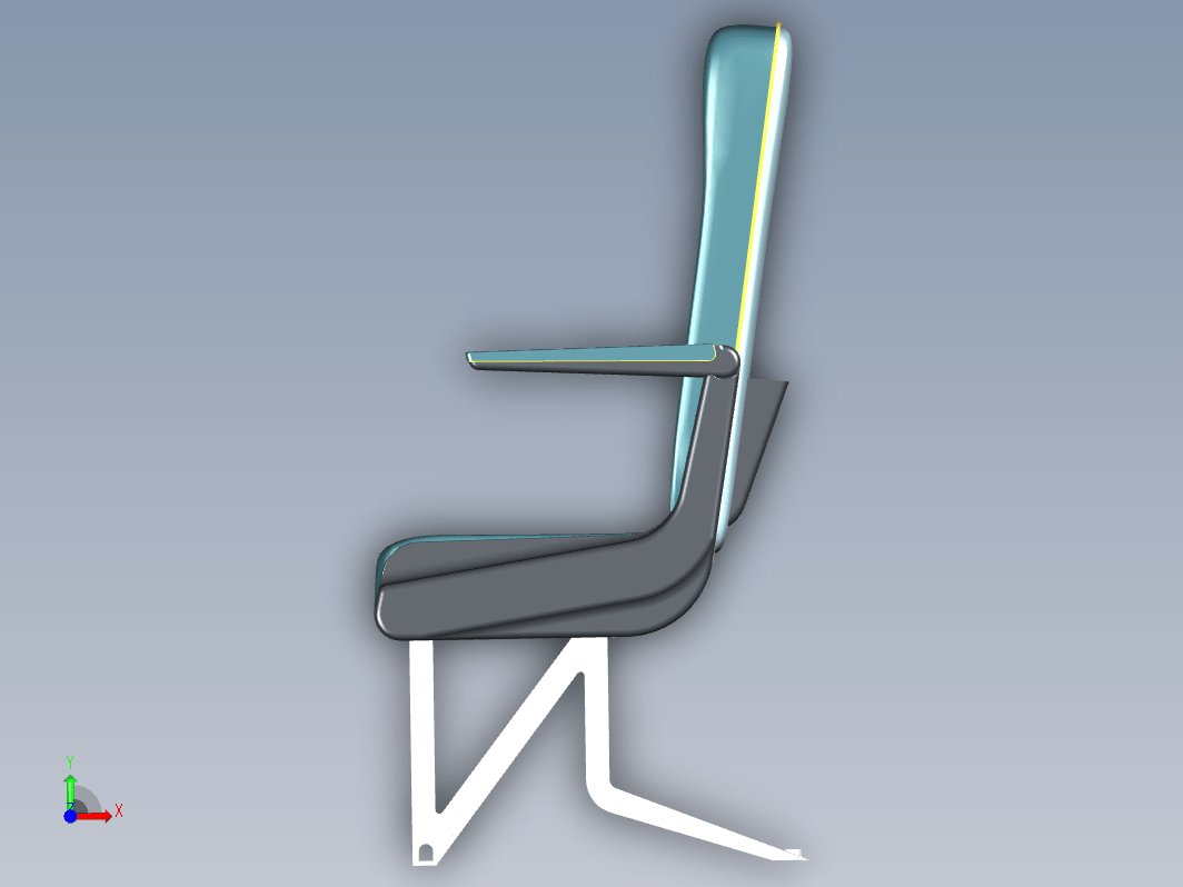 飞机 座椅 aircraft-seat-2 F3D STP