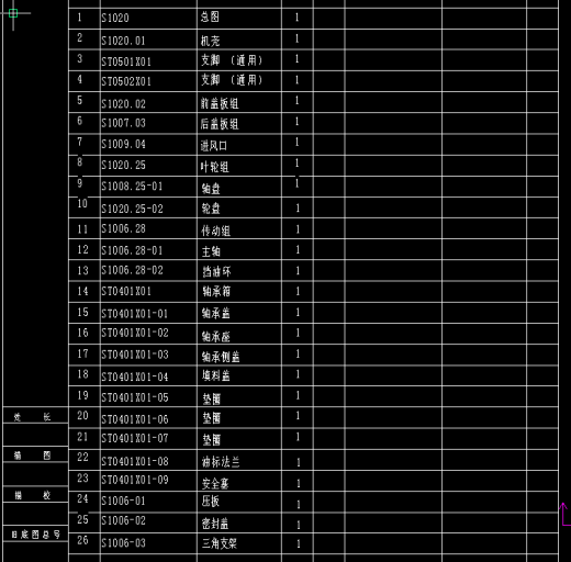 离心通风机详细设计图纸原稿【全套26张CAD图纸】缩略图