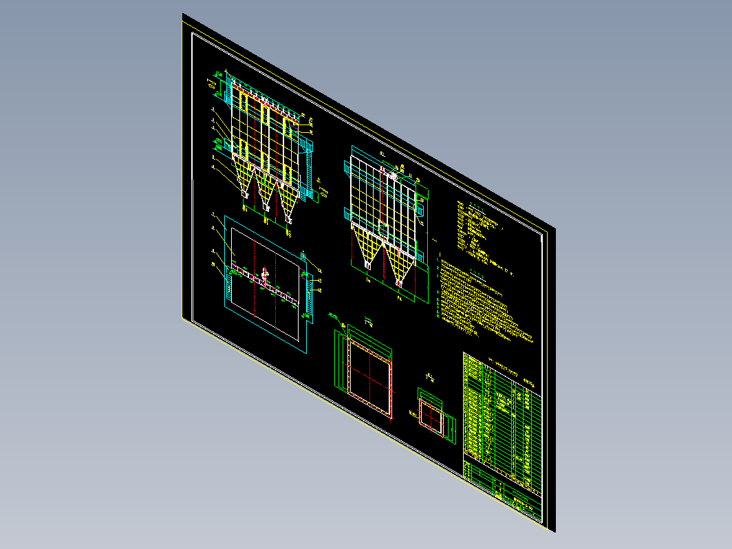 KLDC400-6抗结露玻纤袋除尘器总图