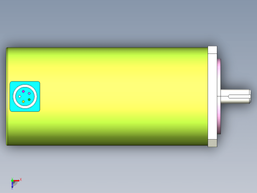 YK31328A  130mm三相步进电机（3D）缩略图