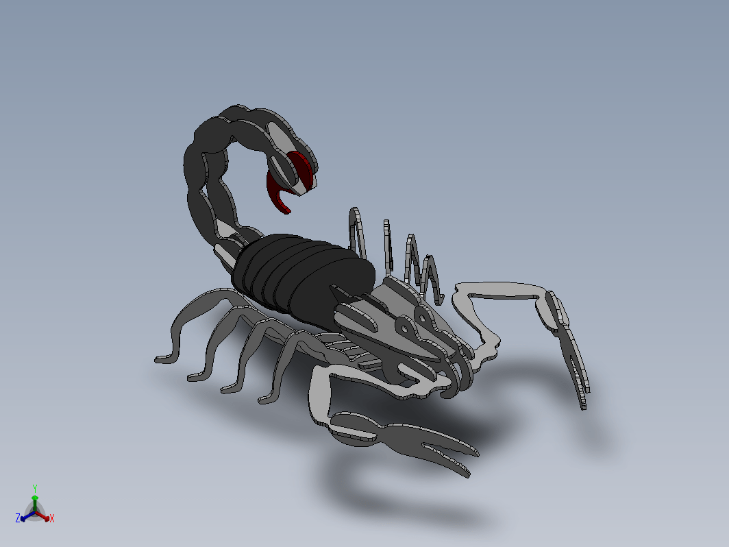 SCORPION 蝎子立体拼装