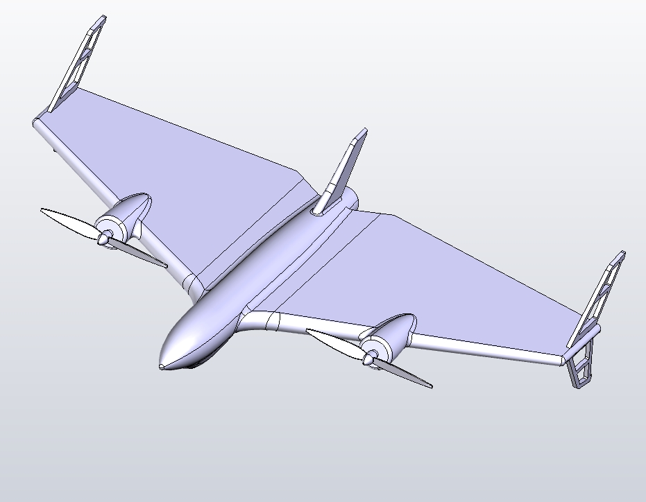 catia尾座式无人机